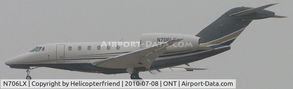 N706LX, 1999 Cessna 750 Citation X C/N 750-0073, Landing runway 26R