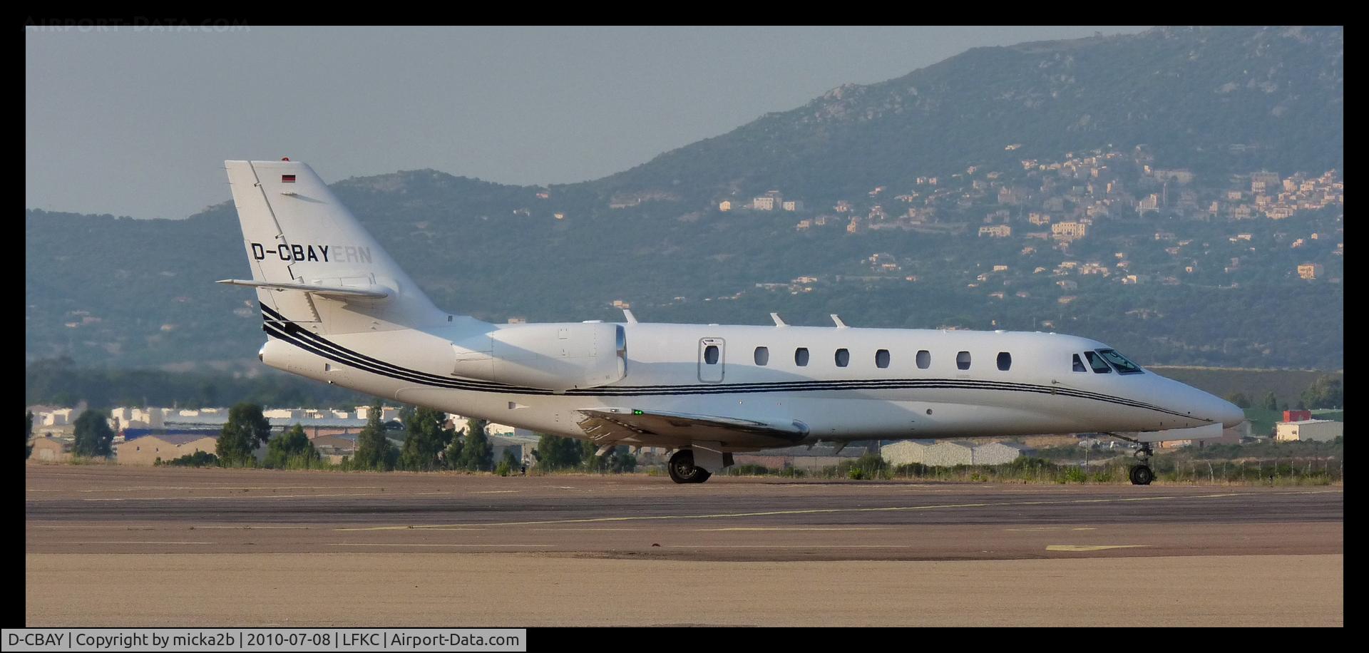 D-CBAY, 2007 Cessna 680 Citation Sovereign C/N 680-0125, Departure to 36 for Take Off.