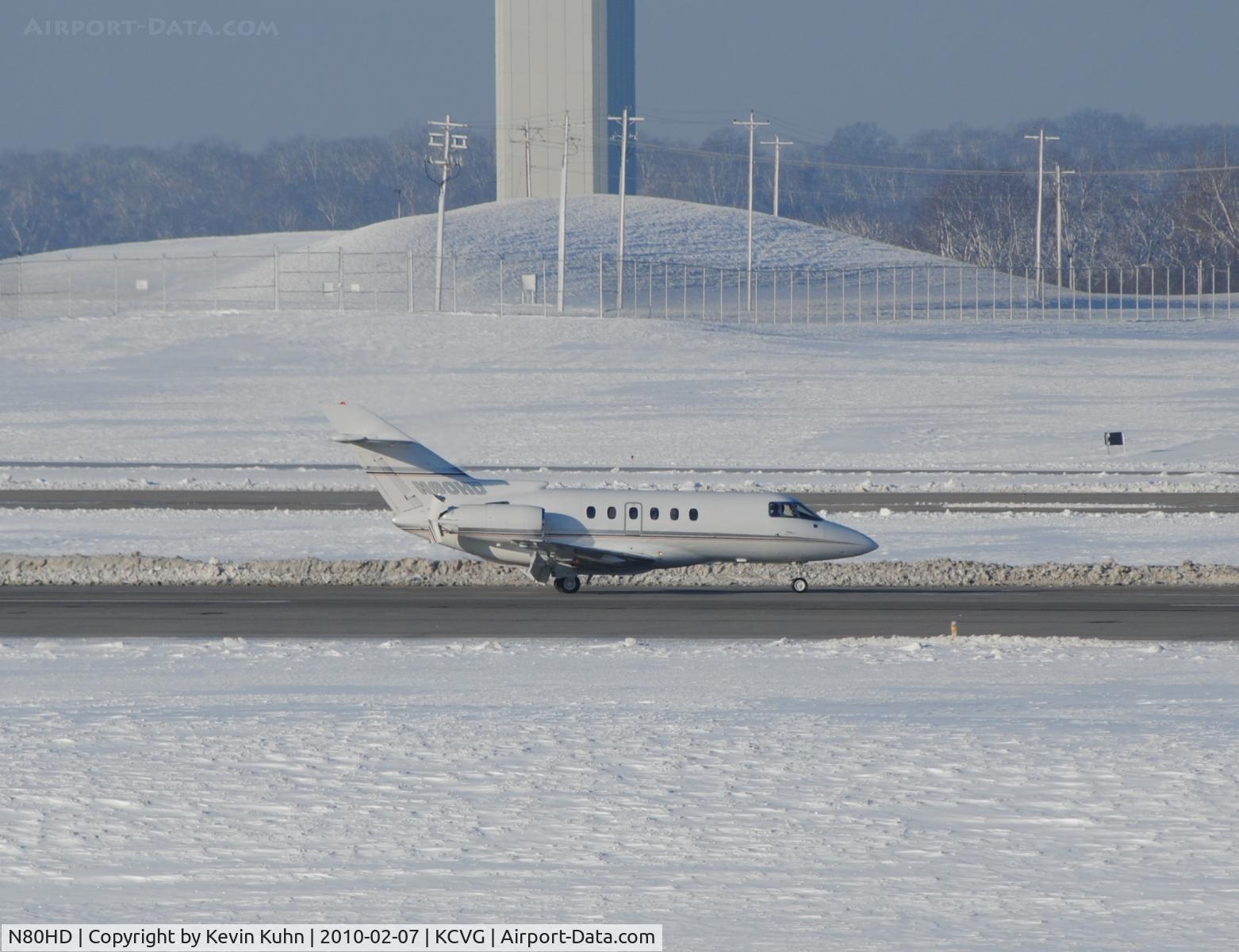 N80HD, 2003 Raytheon Hawker 800XP C/N 258609, Snowy