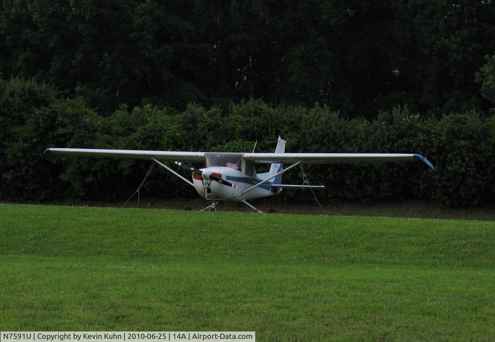 N7591U, 1975 Cessna 150M C/N 15077758, One-Fifty-Mike