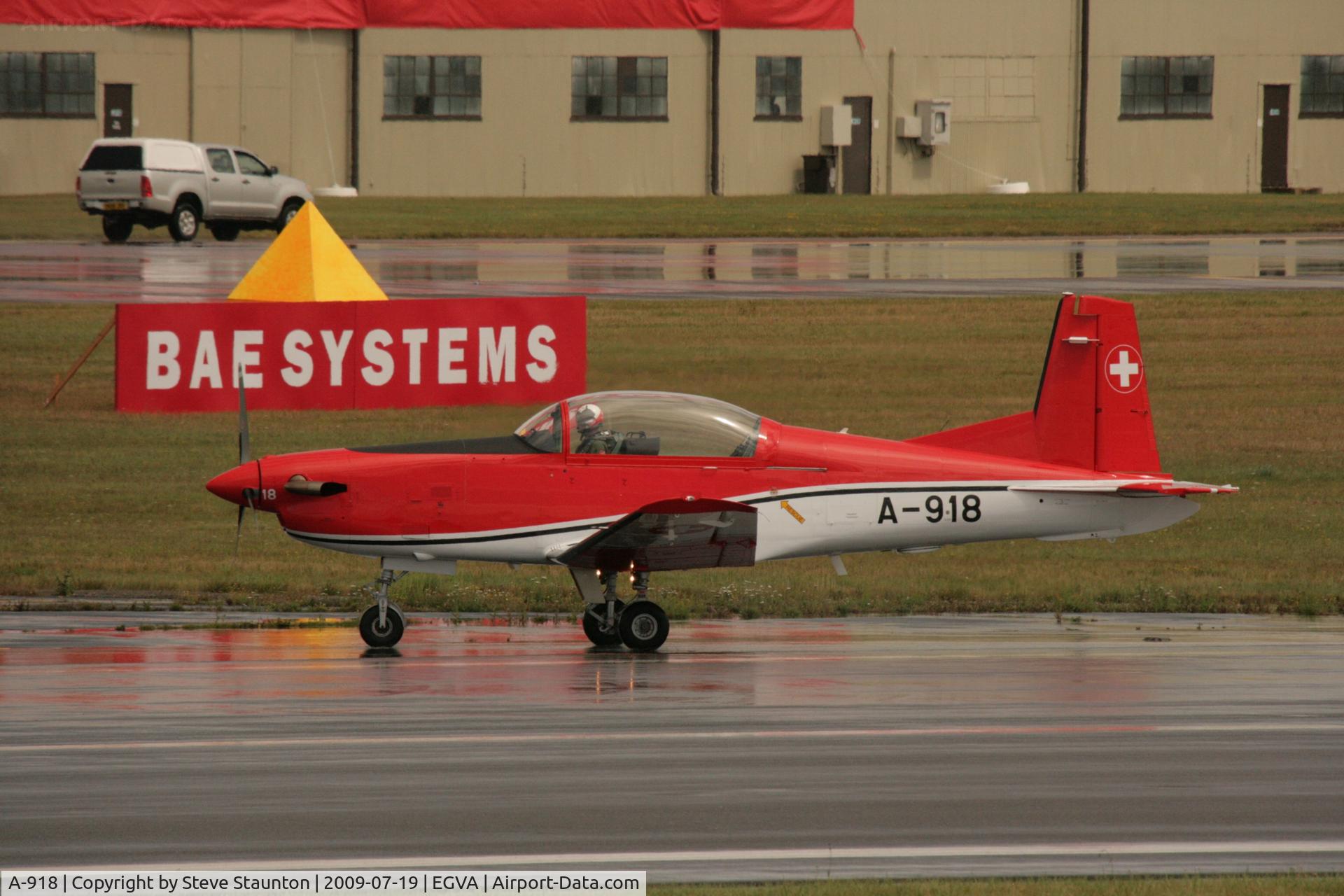A-918, 1983 Pilatus PC-7 Turbo Trainer C/N 326, Taken at the Royal International Air Tattoo 2009