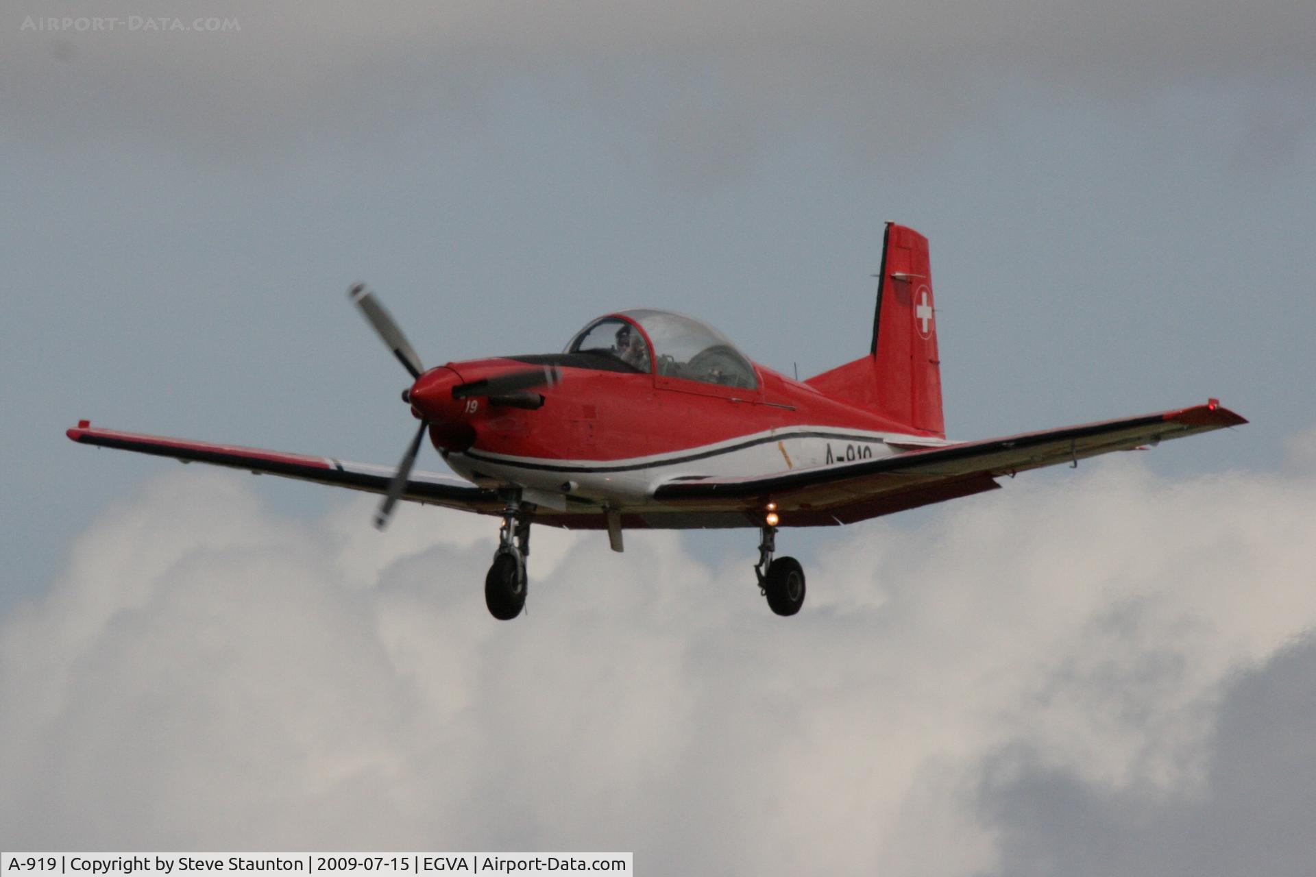 A-919, 1983 Pilatus PC-7 Turbo Trainer C/N 327, Taken at the Royal International Air Tattoo 2009