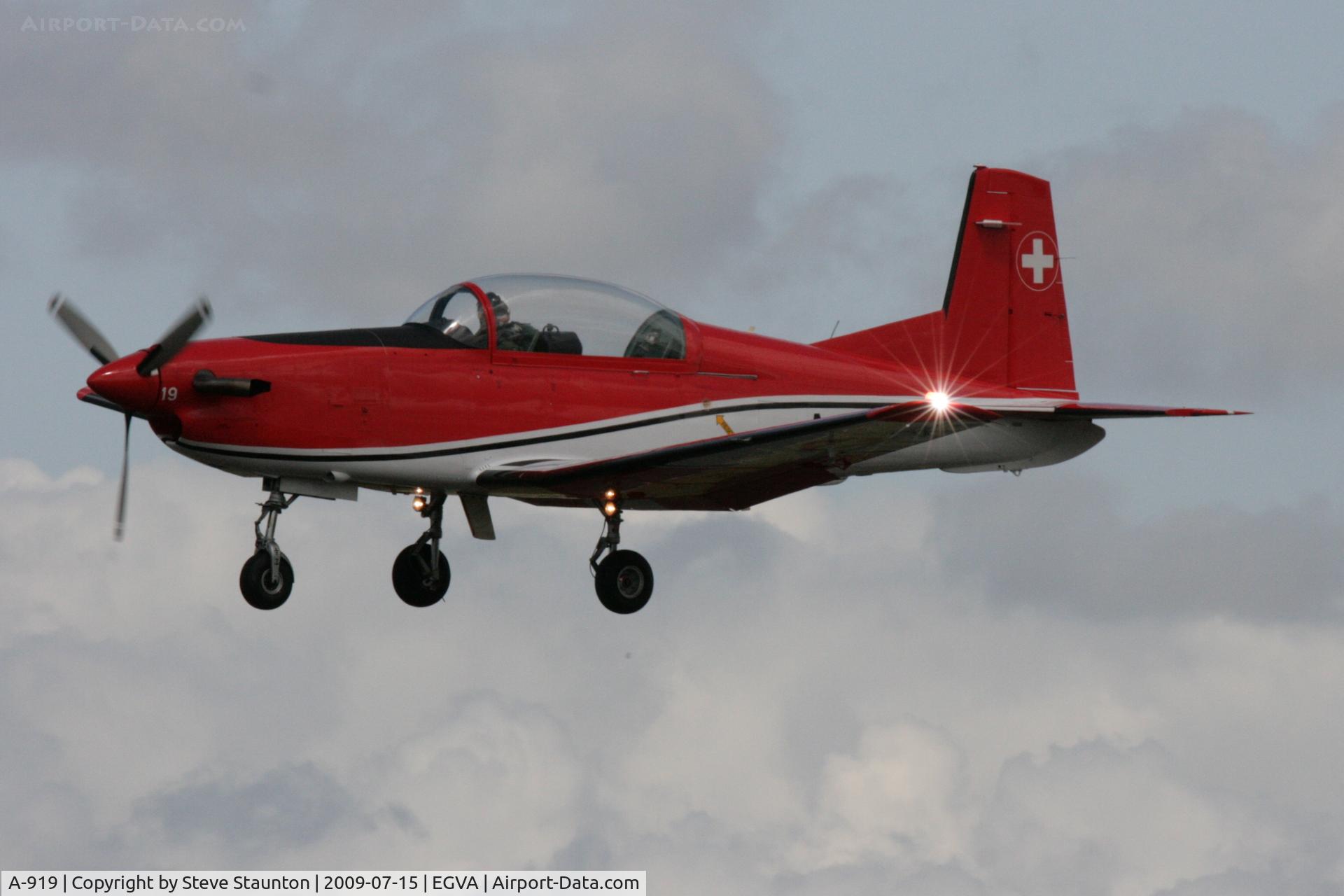 A-919, 1983 Pilatus PC-7 Turbo Trainer C/N 327, Taken at the Royal International Air Tattoo 2009
