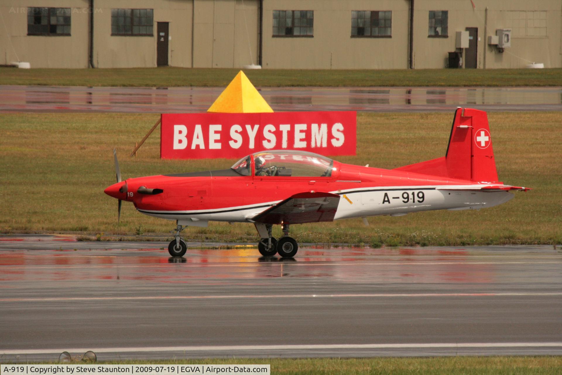 A-919, 1983 Pilatus PC-7 Turbo Trainer C/N 327, Taken at the Royal International Air Tattoo 2009
