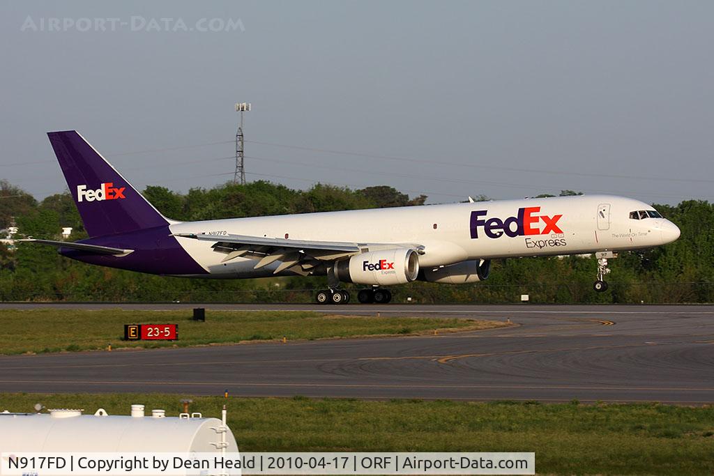N917FD, 1989 Boeing 757-23A C/N 24291, FedEx 