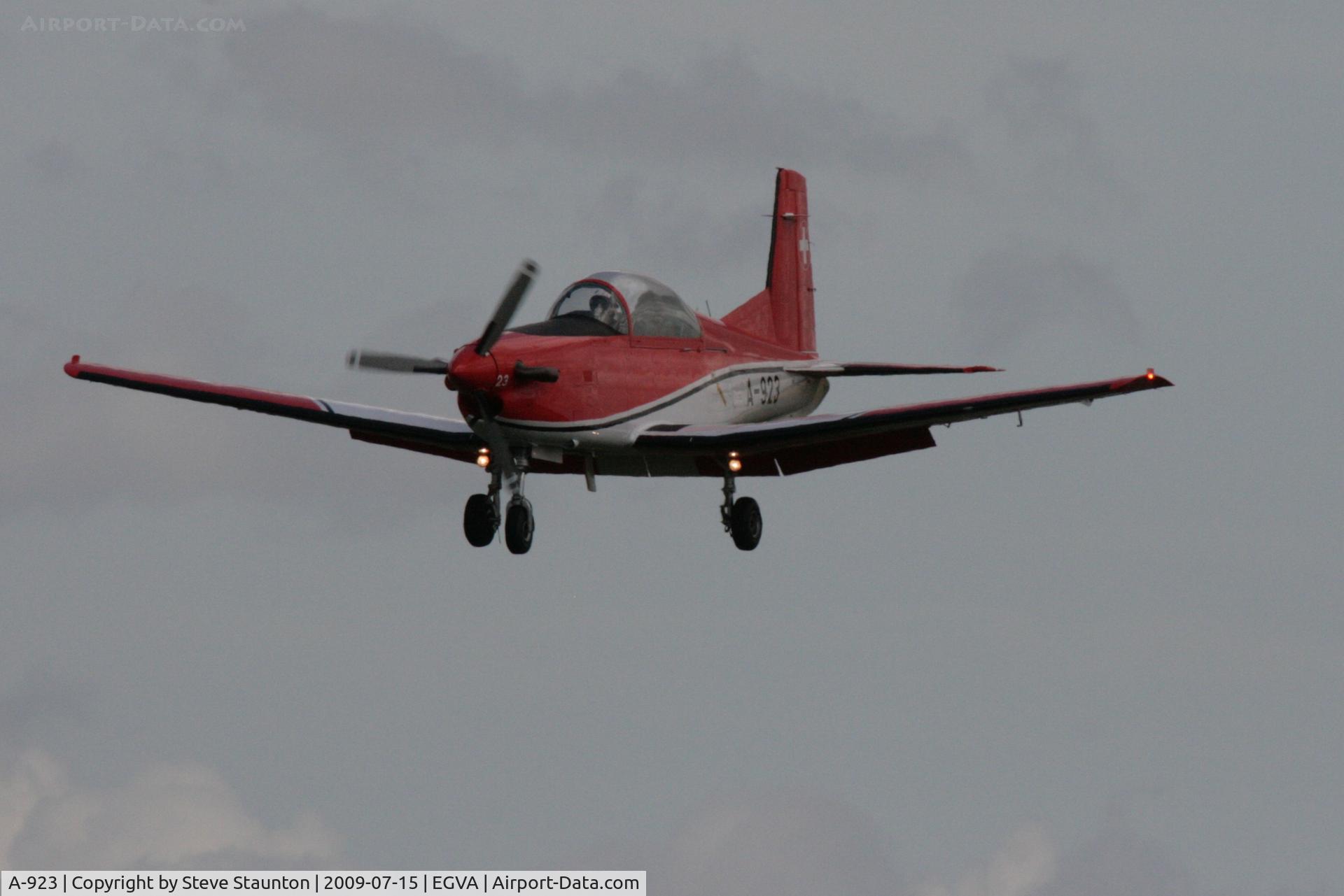 A-923, 1983 Pilatus PC-7 Turbo Trainer C/N 331, Taken at the Royal International Air Tattoo 2009