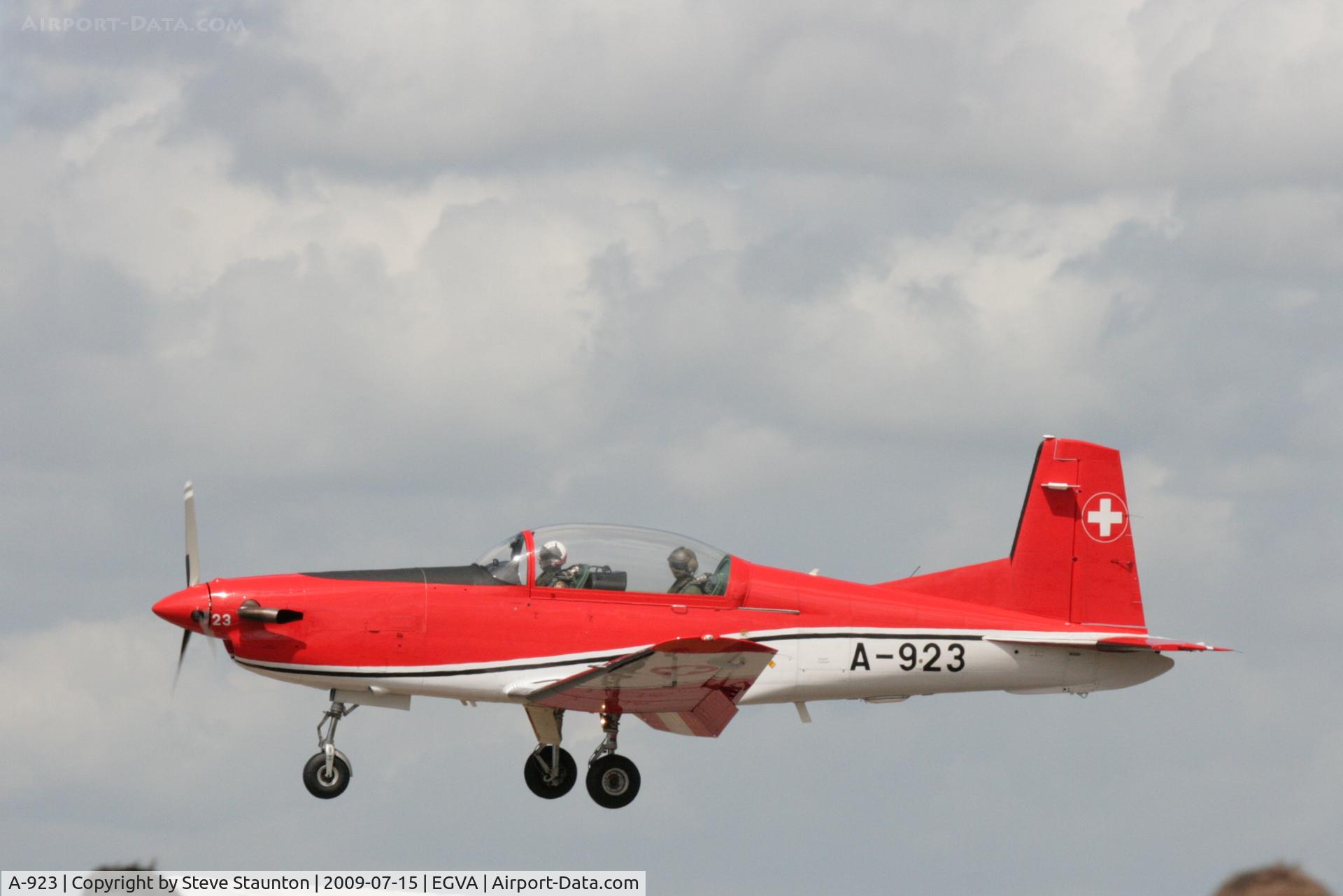 A-923, 1983 Pilatus PC-7 Turbo Trainer C/N 331, Taken at the Royal International Air Tattoo 2009