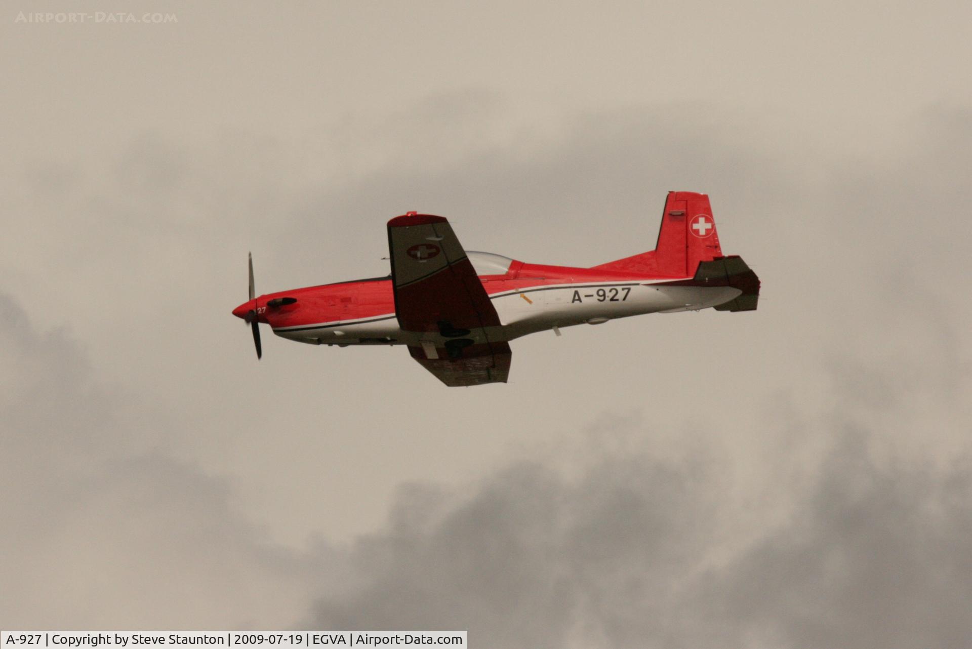 A-927, 1983 Pilatus PC-7 Turbo Trainer C/N 335, Taken at the Royal International Air Tattoo 2009