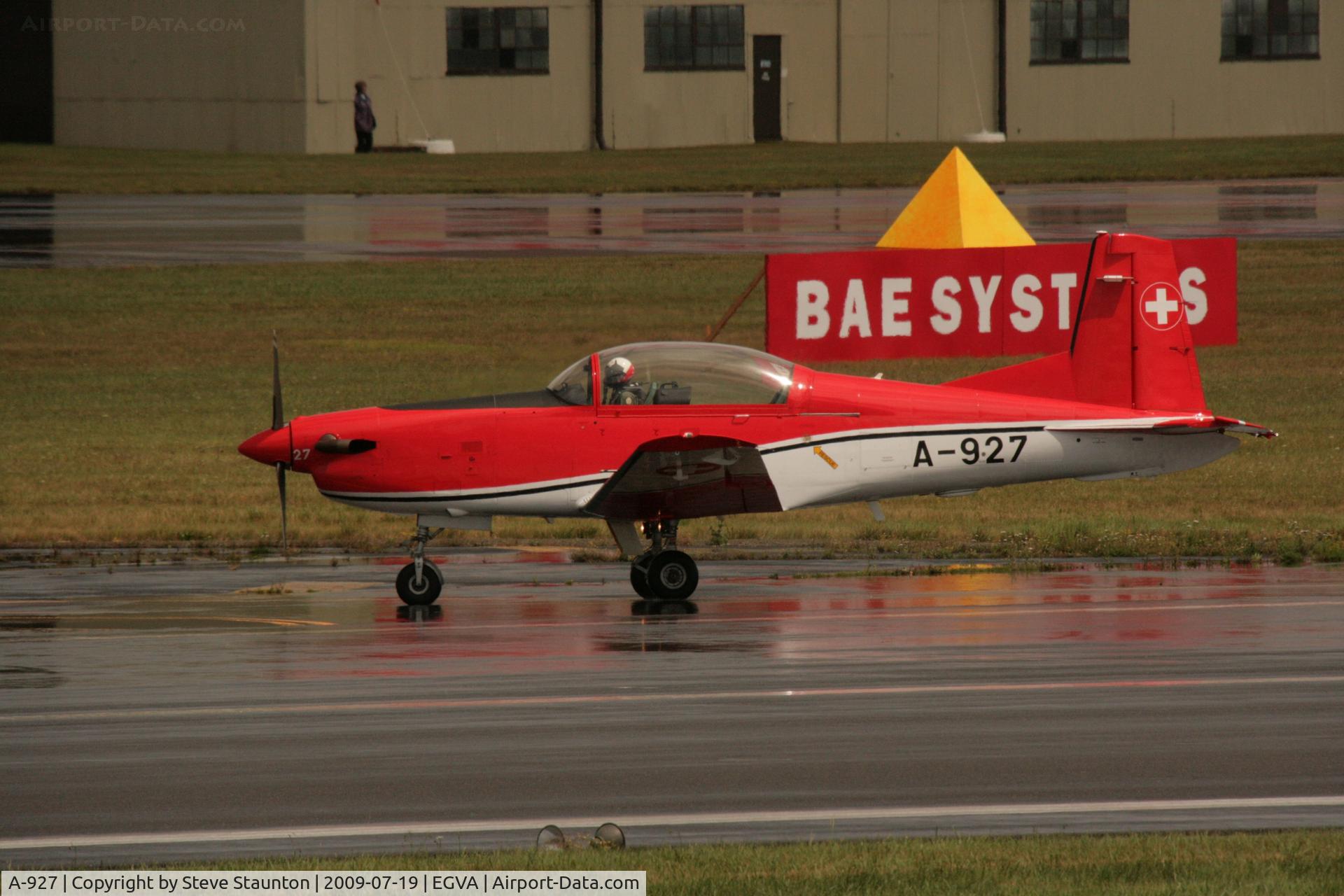 A-927, 1983 Pilatus PC-7 Turbo Trainer C/N 335, Taken at the Royal International Air Tattoo 2009