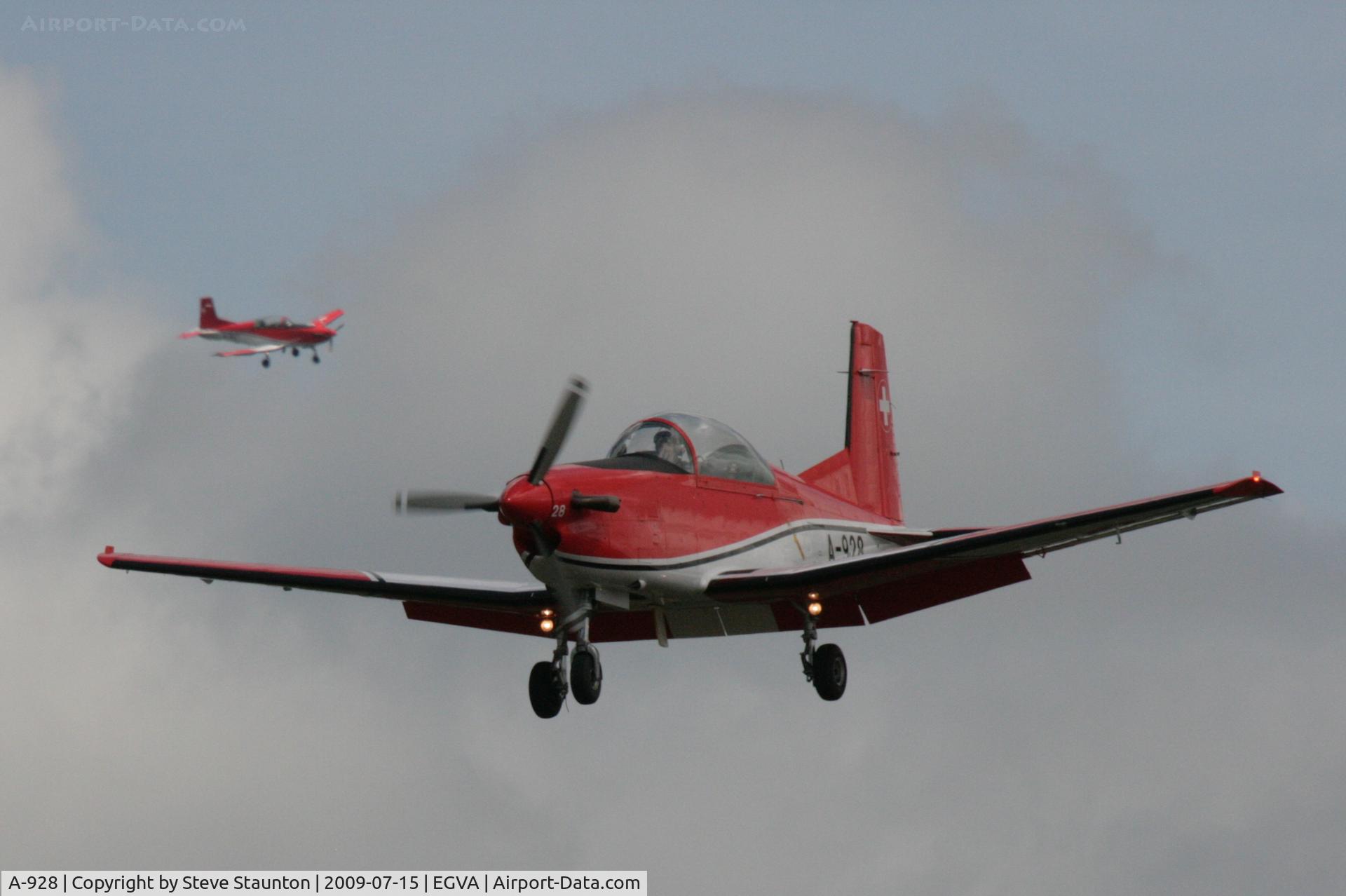 A-928, 1983 Pilatus PC-7 Turbo Trainer C/N 336, Taken at the Royal International Air Tattoo 2009