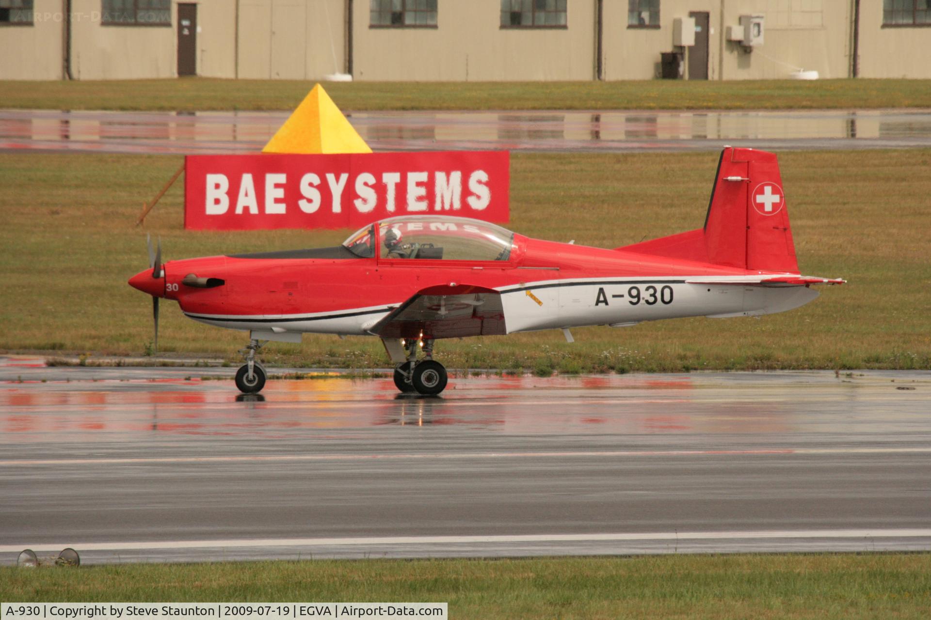 A-930, 1983 Pilatus PC-7 Turbo Trainer C/N 338, Taken at the Royal International Air Tattoo 2009