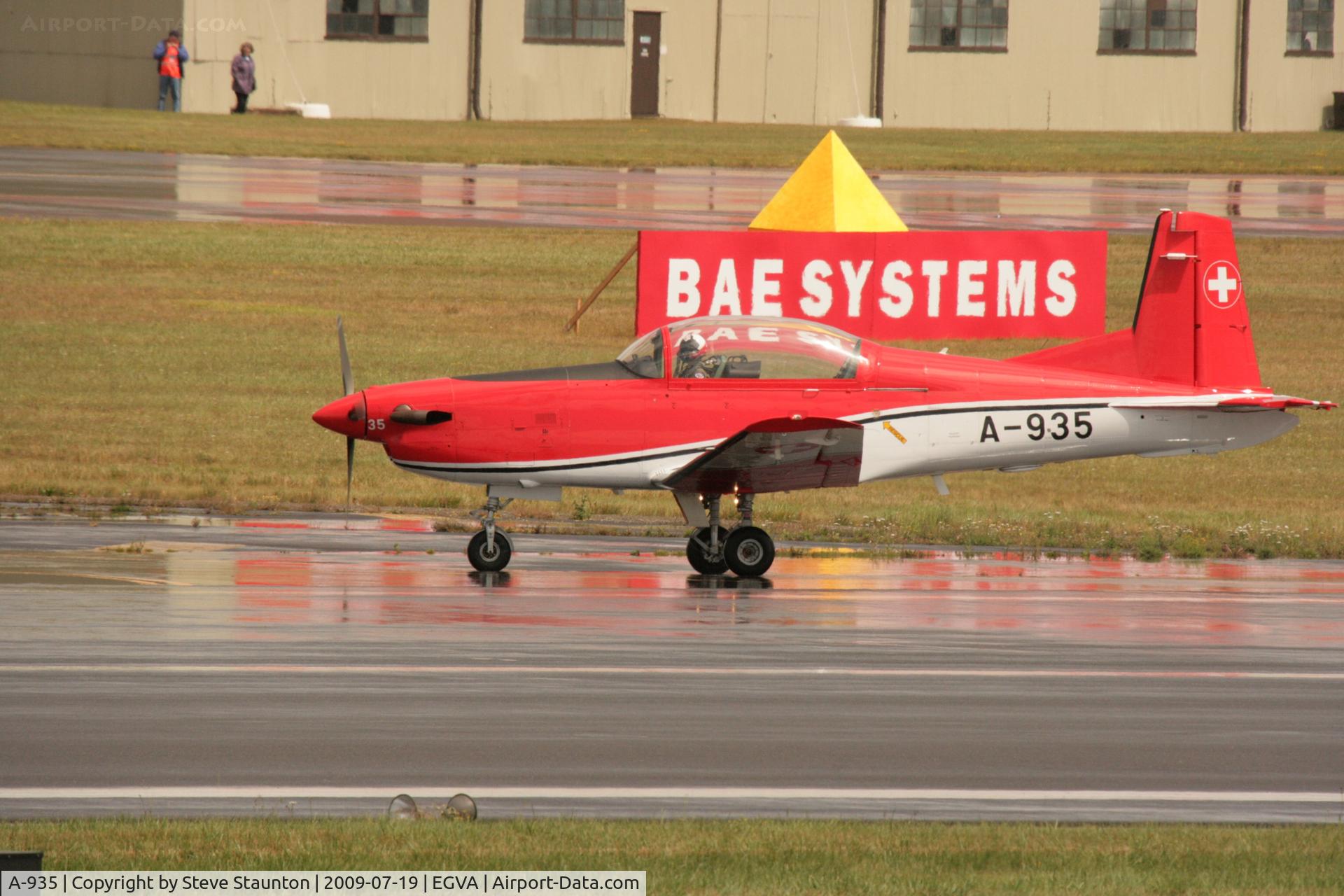 A-935, 1983 Pilatus PC-7 Turbo Trainer C/N 343, Taken at the Royal International Air Tattoo 2009