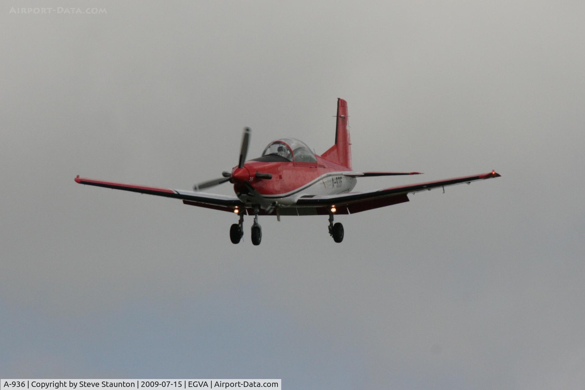 A-936, 1983 Pilatus PC-7 Turbo Trainer C/N 344, Taken at the Royal International Air Tattoo 2009