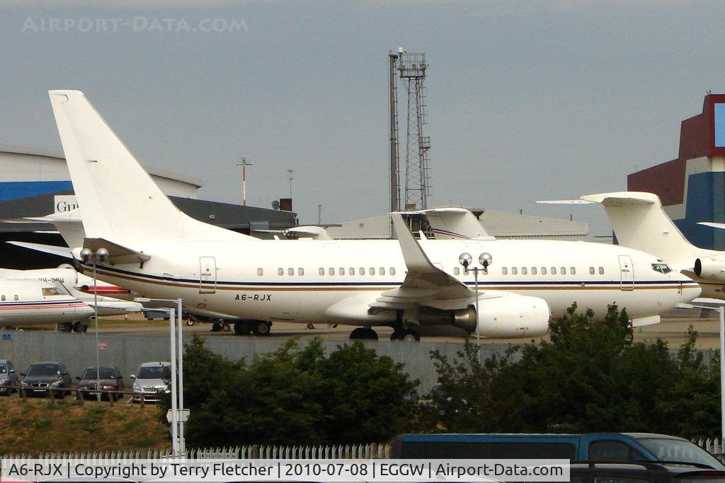 A6-RJX, 1999 Boeing 737-7AK BBJ C/N 29865, Boeing 737 at Luton