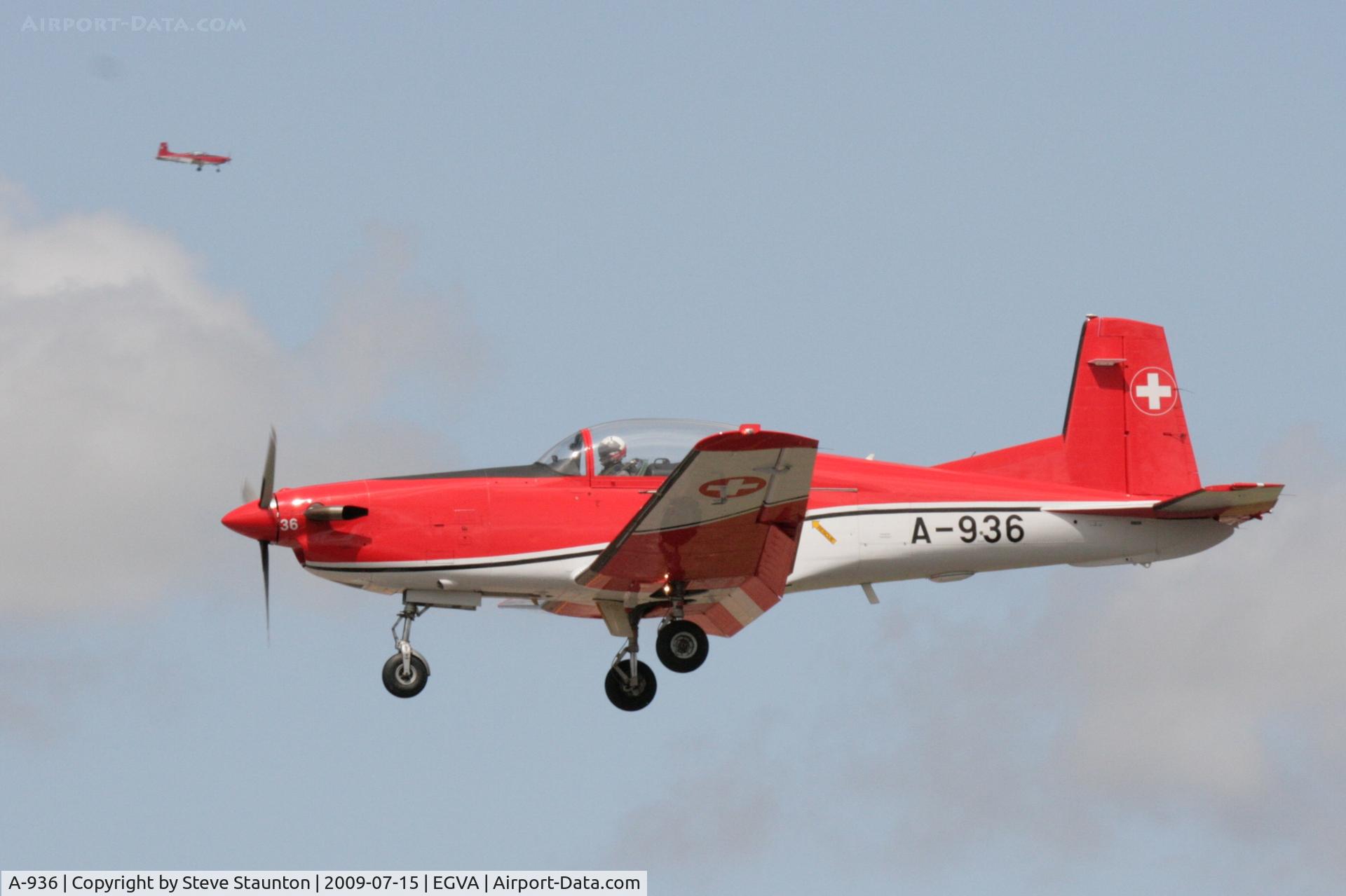 A-936, 1983 Pilatus PC-7 Turbo Trainer C/N 344, Taken at the Royal International Air Tattoo 2009