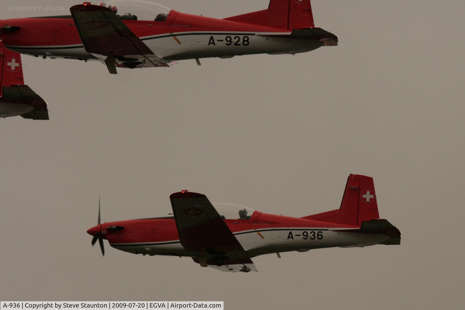 A-936, 1983 Pilatus PC-7 Turbo Trainer C/N 344, Taken at the Royal International Air Tattoo 2009