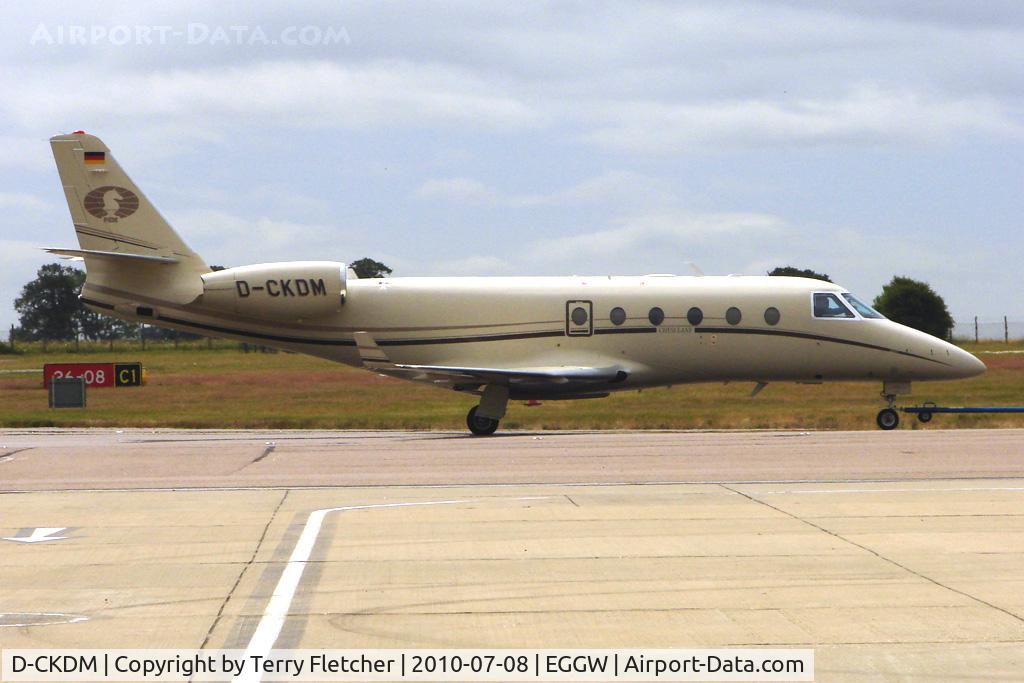 D-CKDM, 2007 Gulfstream G150 C/N 235, Astra after engine runs at Luton