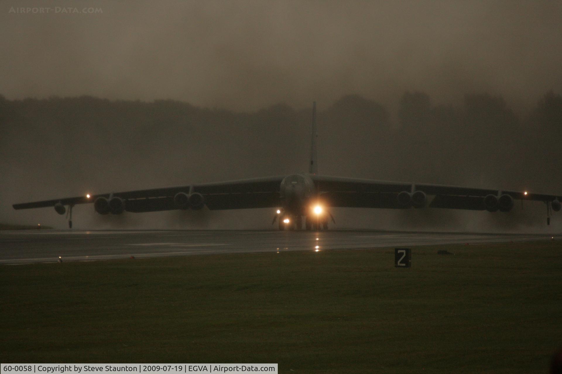 60-0058, 1960 Boeing B-52H-160-BW Stratofortress C/N 464423, Taken at the Royal International Air Tattoo 2009