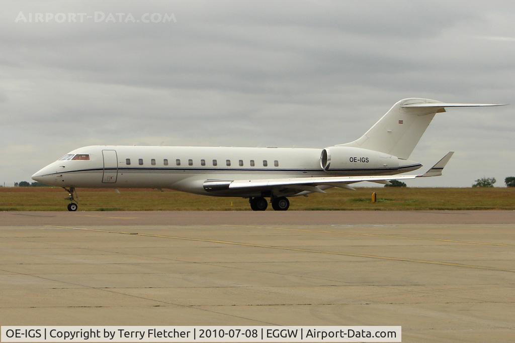 OE-IGS, 2010 Bombardier BD-700-1A10 Global Express C/N 9044, Bombardier Inc. Canadair BD-700-1A10, c/n: 9044 at Luton