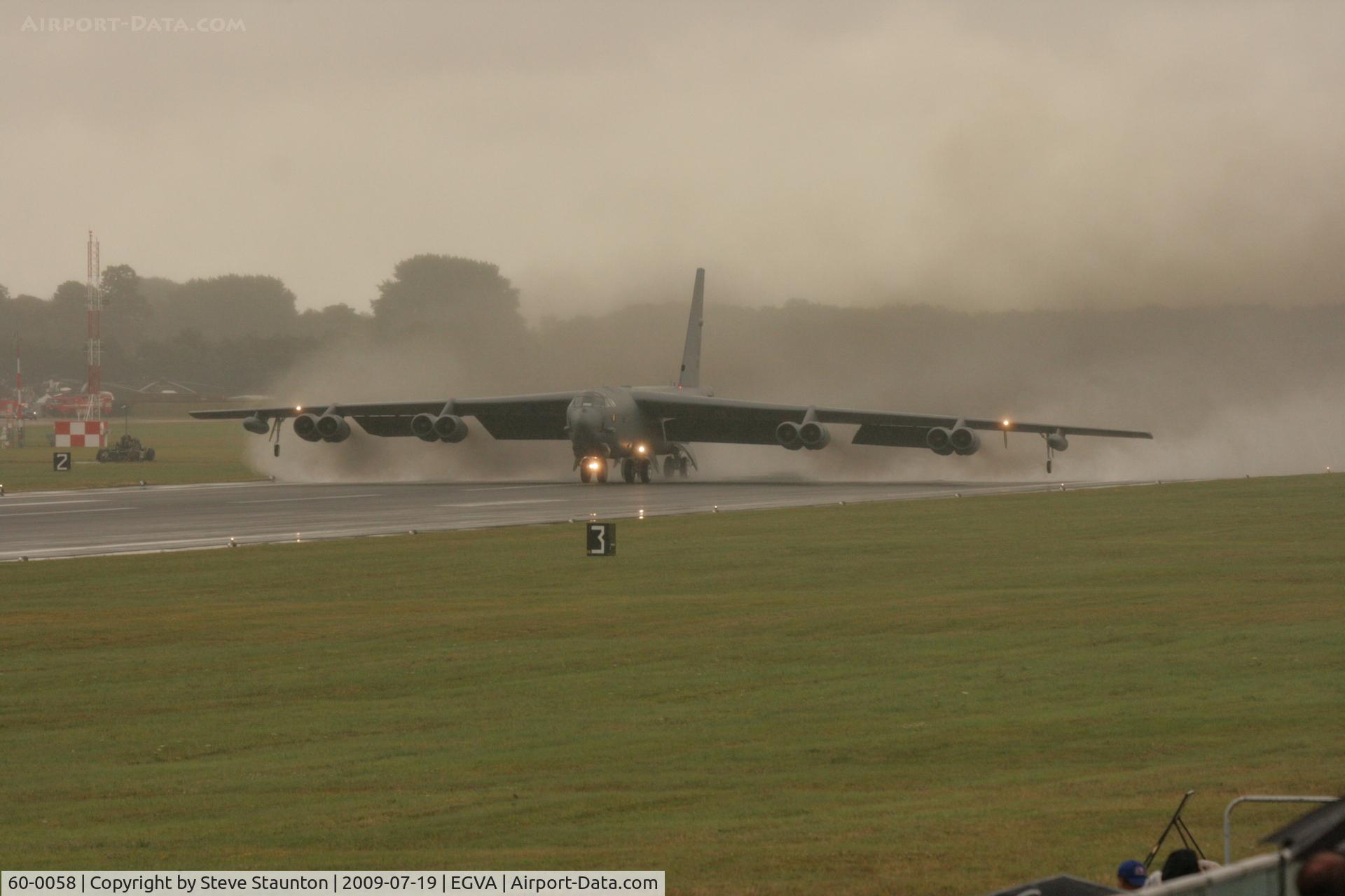 60-0058, 1960 Boeing B-52H-160-BW Stratofortress C/N 464423, Taken at the Royal International Air Tattoo 2009