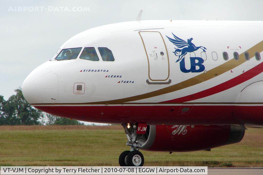 VT-VJM, 2006 Airbus ACJ319 (A319-133/CJ) C/N 2650, Kingfisher Airbus A319-133X CJ, c/n: 2650 with the F1 Racing team for the Silverstone 2010 British Grand Prix