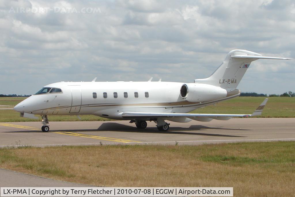 LX-PMA, 2006 Bombardier Challenger 300 (BD-100-1A10) C/N 20097, Bombardier Canadair BD-100-1A10 Challenger 300, c/n: 20097 at Luton