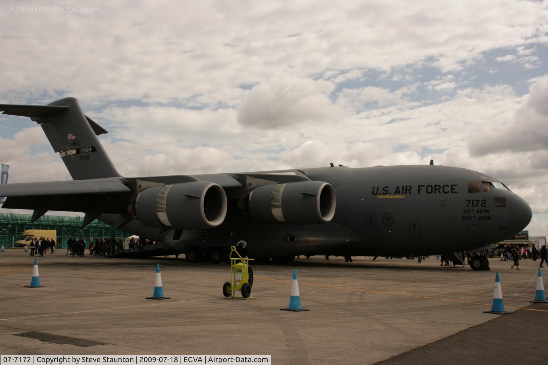 07-7172, 2007 Boeing C-17A Globemaster III C/N 50189/F188/P172, Taken at the Royal International Air Tattoo 2009