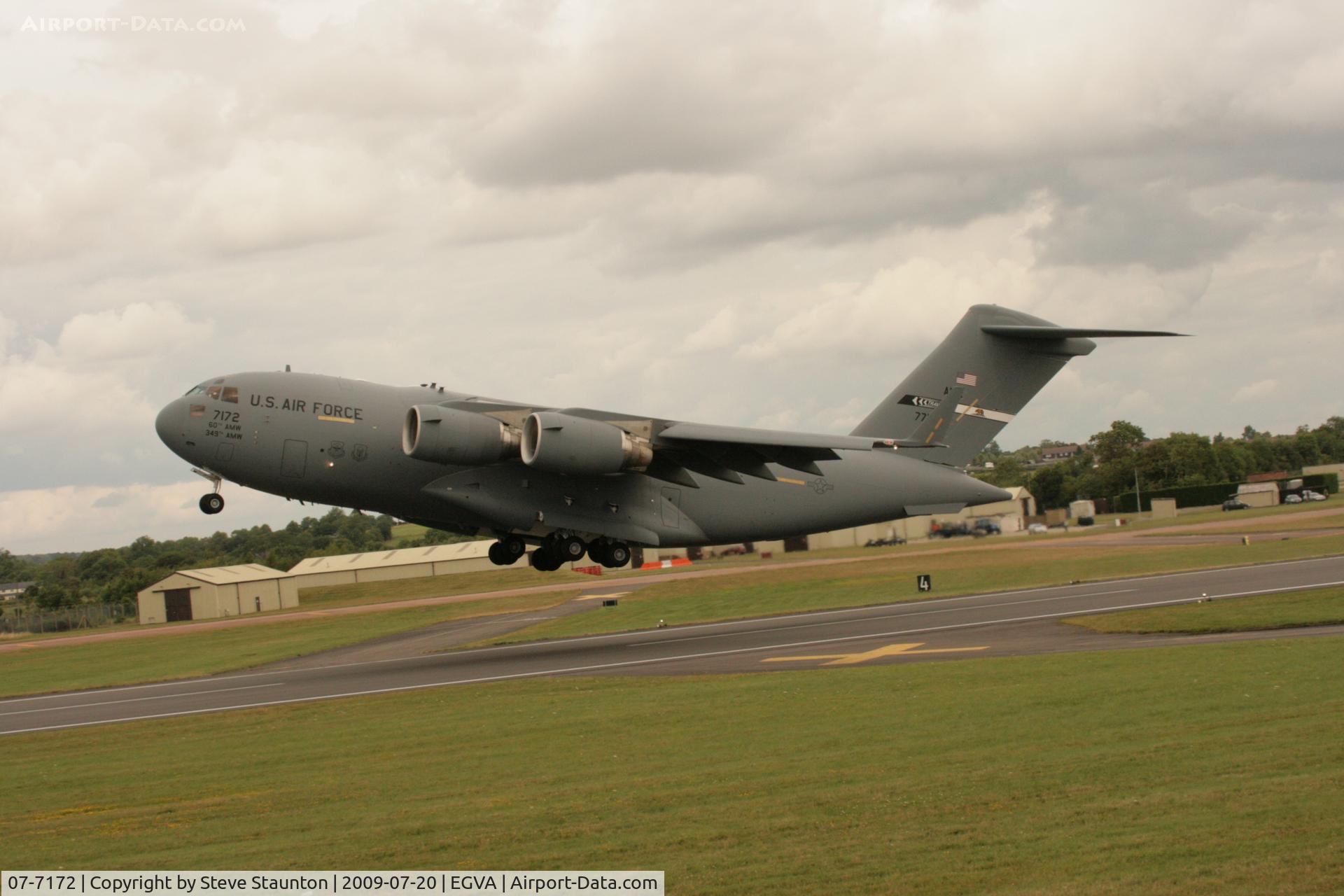 07-7172, 2007 Boeing C-17A Globemaster III C/N 50189/F188/P172, Taken at the Royal International Air Tattoo 2009