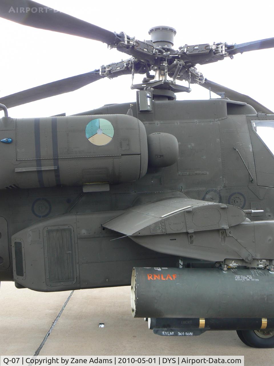Q-07, Boeing AH-64DN Apache C/N DN007, Dutch Air Force AH-64D Apache Longbow At the B-1B 25th Anniversary Airshow - Big Country Airfest, Dyess AFB, Abilene, TX