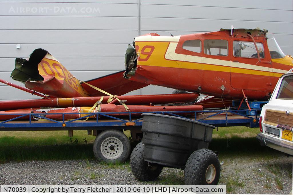 N70039, Cessna A185E Skywagon 185 C/N 18501910, Cessna A185E, c/n: 18501910 after its accident