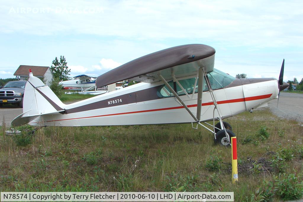 N78574, 1947 Piper PA-12 Super Cruiser C/N 12-3950, 1947 Piper PA-12, c/n: 12-3950 at Lake Hood