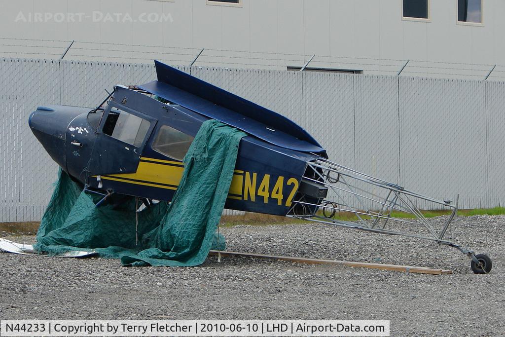 N44233, 1946 Taylorcraft BC12-D C/N 10033, Remains of 1946 Taylorcraft BC12-D, c/n: 10033 at Lake Hood
