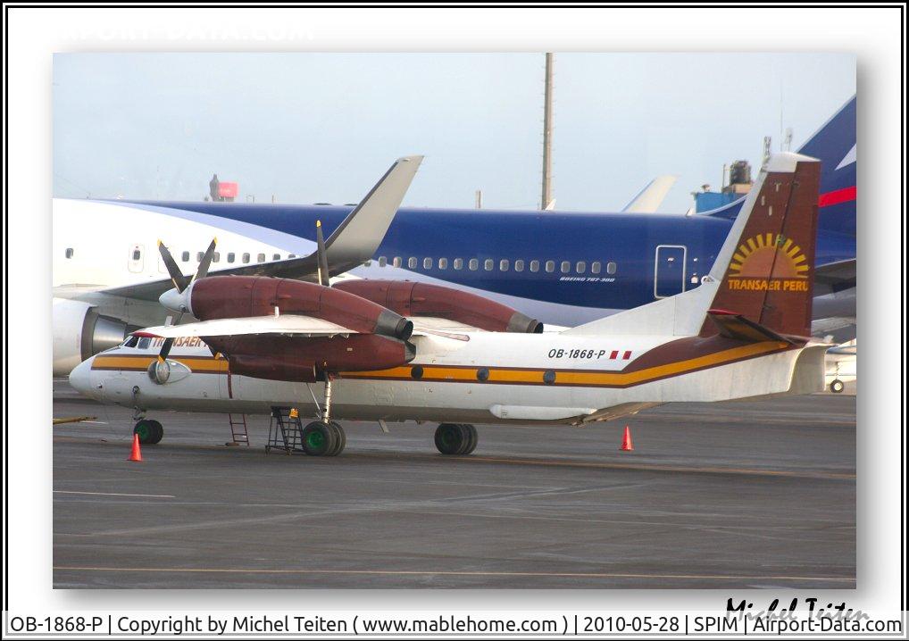 OB-1868-P, 1993 Antonov An-32B C/N 2802, Transaer Peru