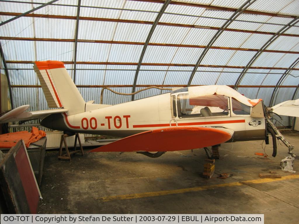 OO-TOT, Socata MS-880B Rallye Club C/N 1226, In the hangar of Aeroclub Brugge
