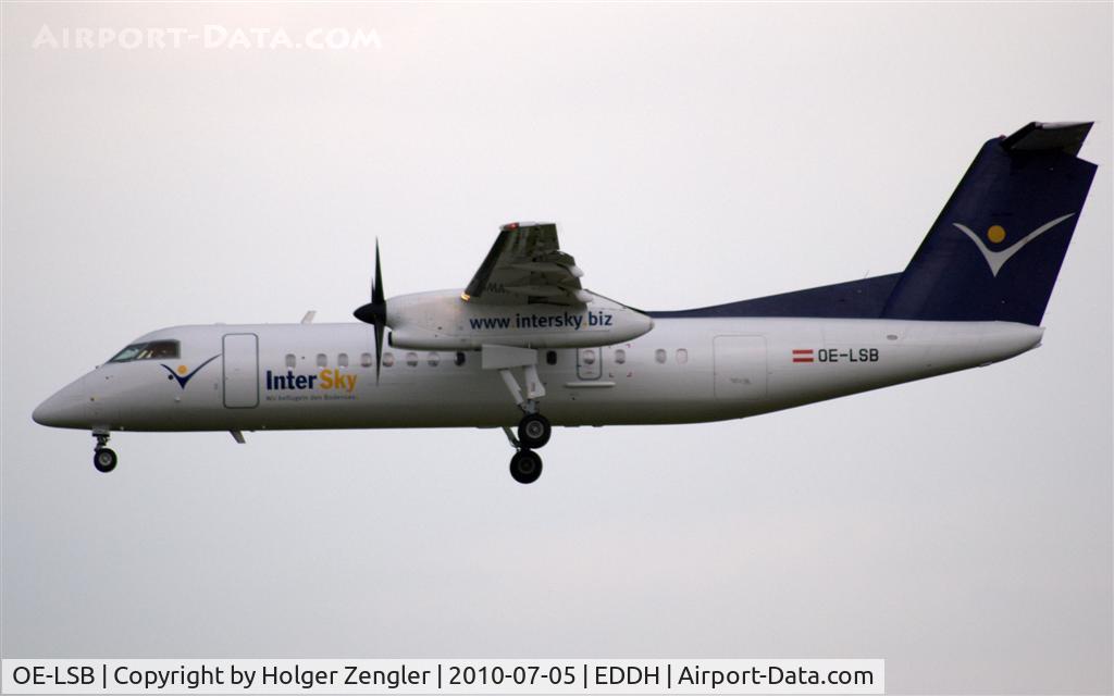 OE-LSB, 1998 De Havilland Canada DHC-8-314Q Dash 8 C/N 525, Arrival from Friedrichshafen/Bodensee.