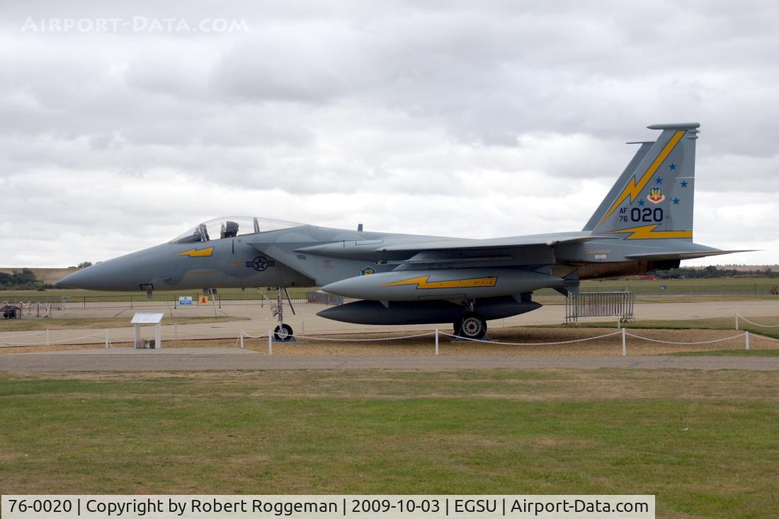 76-0020, 1976 McDonnell Douglas F-15A Eagle C/N 0199/A172, McDonnell Douglas F-15A Eagle.Preserved outside AAM.TAC 5th F.I.S.