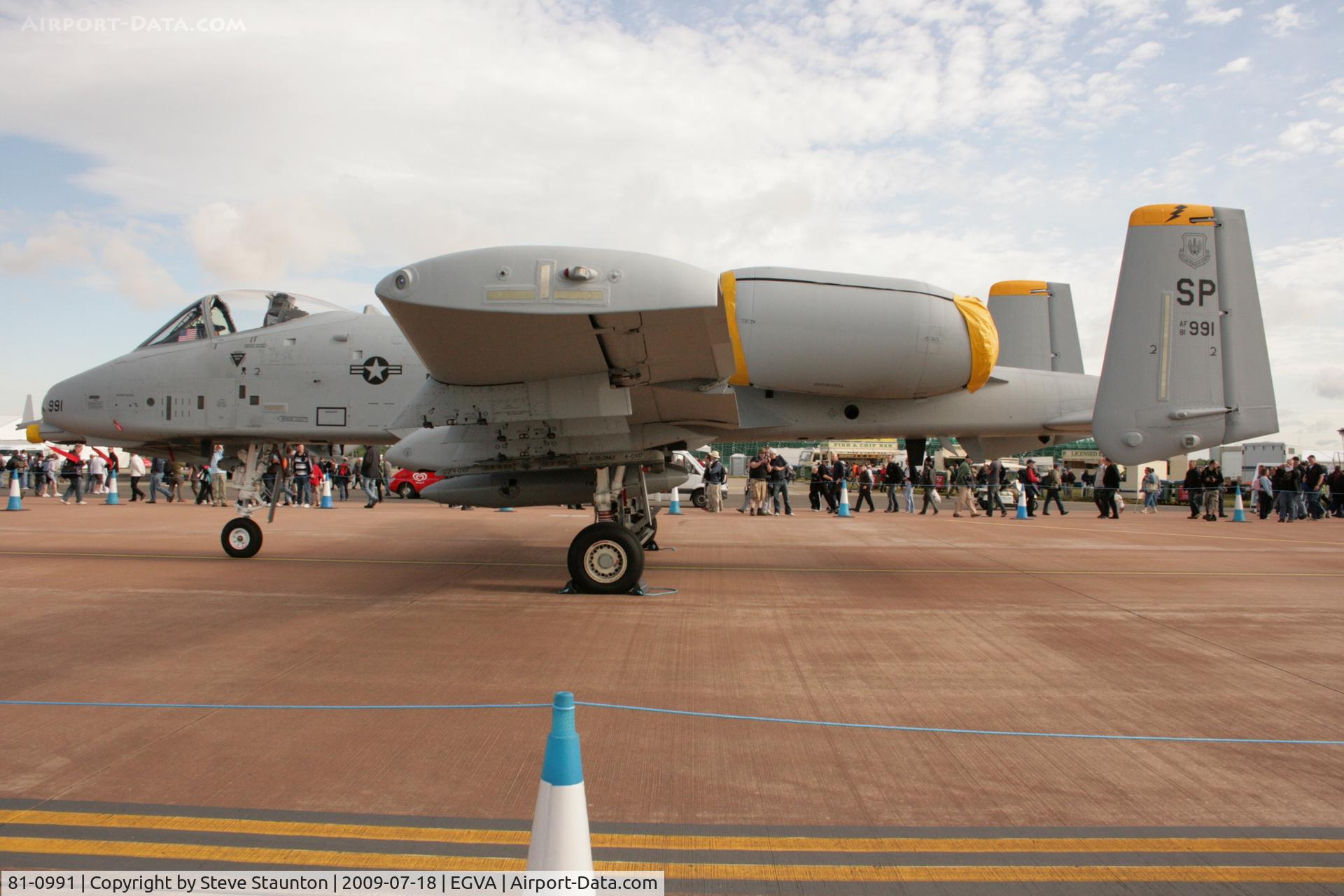 81-0991, 1981 Fairchild Republic A-10C Thunderbolt II C/N A10-0686, Taken at the Royal International Air Tattoo 2009