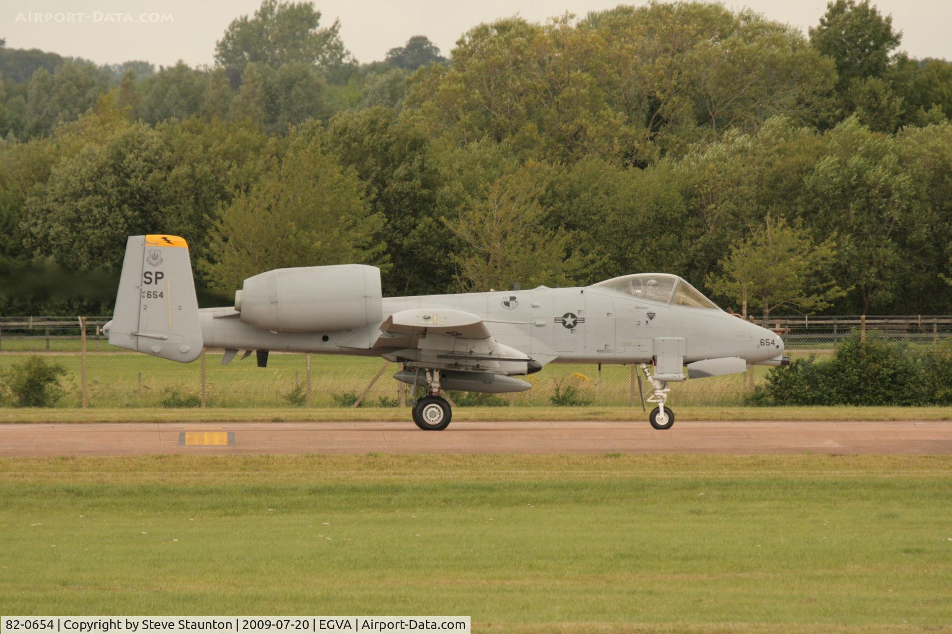 82-0654, 1982 Fairchild Republic A-10C Thunderbolt II C/N A10-0702, Taken at the Royal International Air Tattoo 2009