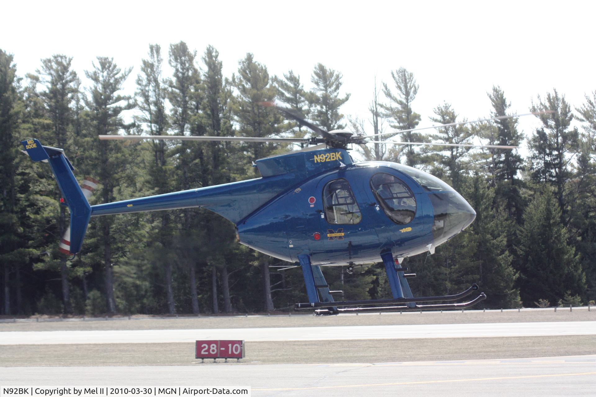N92BK, 2007 MD Helicopters 369E C/N 0572E, Landing RWY 28