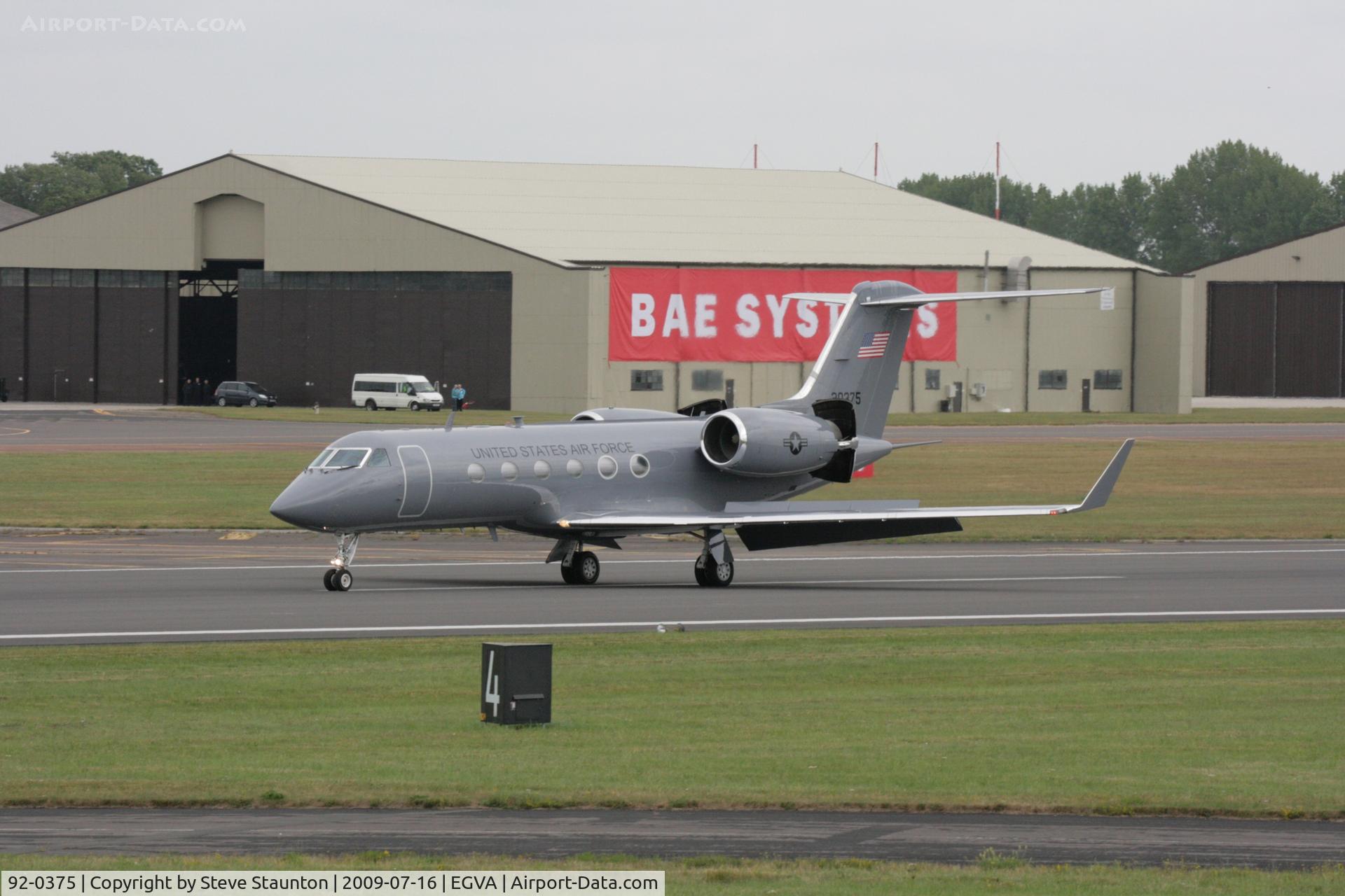 92-0375, 1992 Gulfstream Aerospace C-20H (Gulfstream III) C/N 1256, Taken at the Royal International Air Tattoo 2009