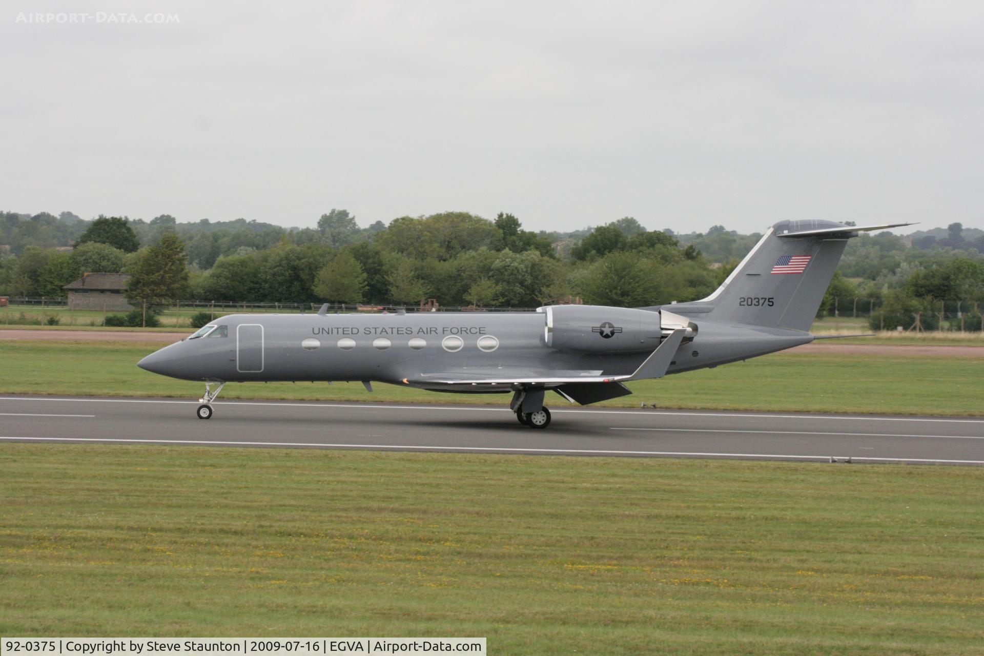 92-0375, 1992 Gulfstream Aerospace C-20H (Gulfstream III) C/N 1256, Taken at the Royal International Air Tattoo 2009