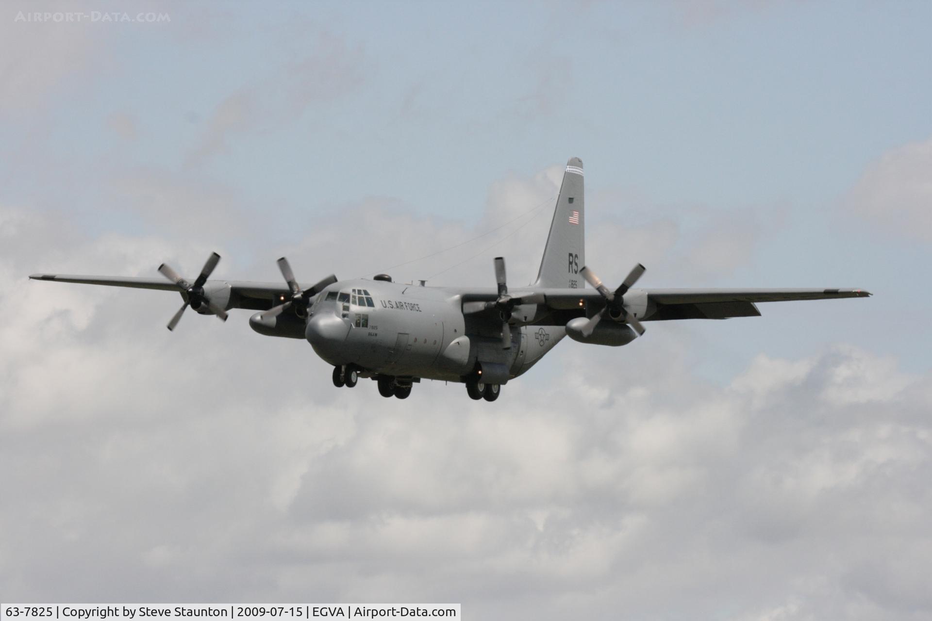 63-7825, 1963 Lockheed C-130E Hercules C/N 382-3893, Taken at the Royal International Air Tattoo 2009