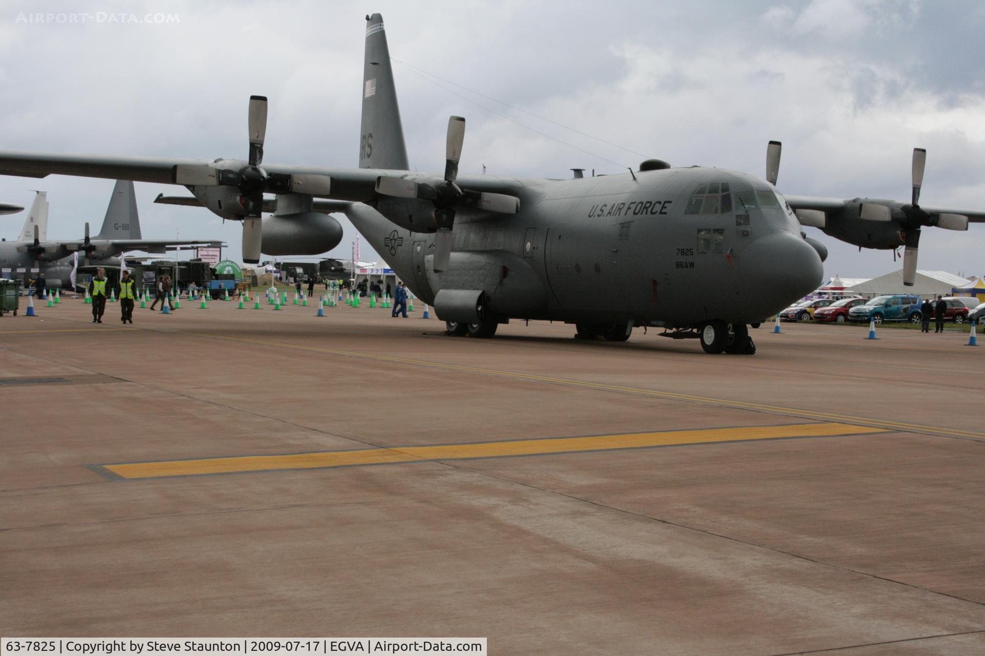 63-7825, 1963 Lockheed C-130E Hercules C/N 382-3893, Taken at the Royal International Air Tattoo 2009