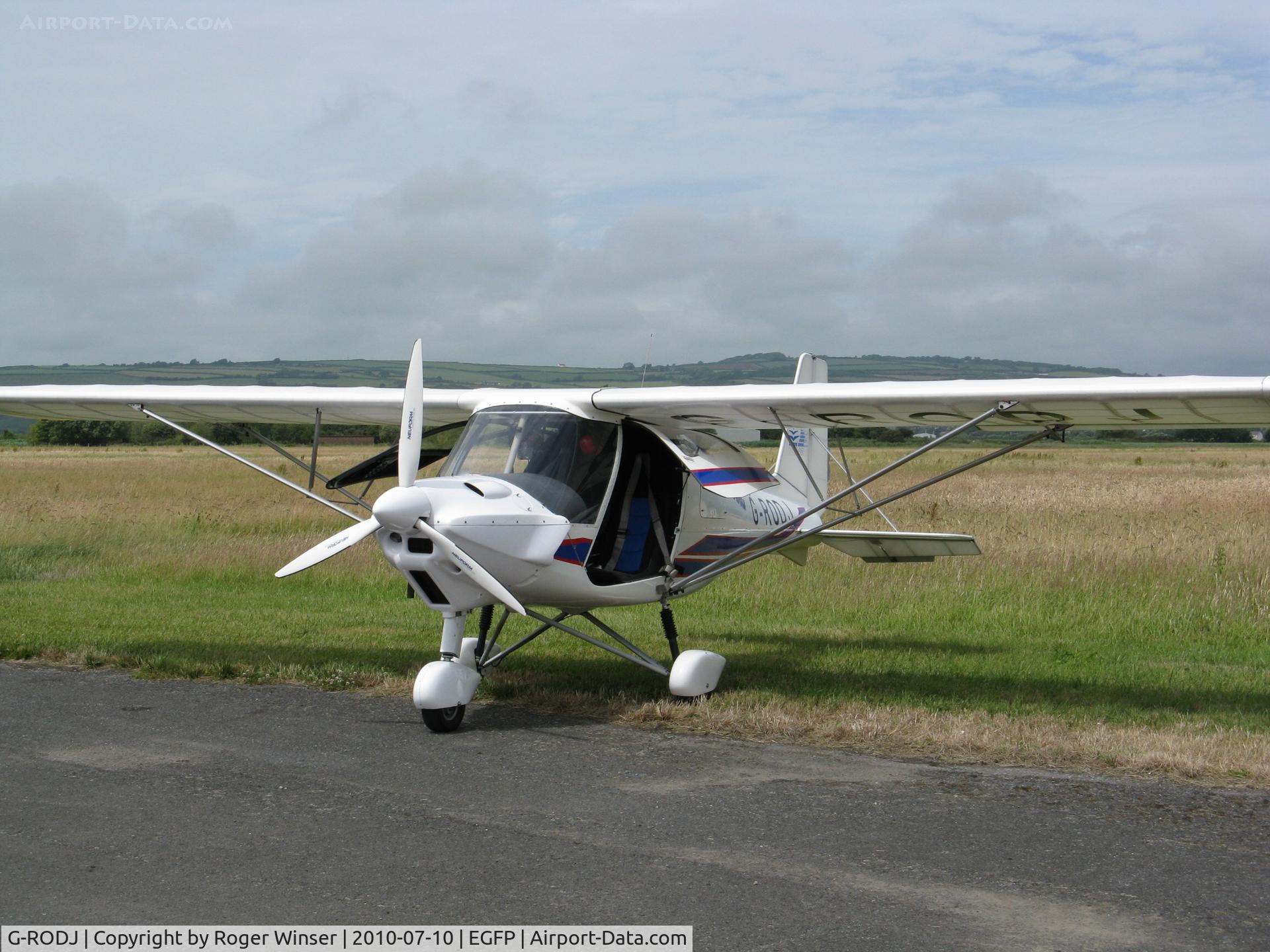 G-RODJ, 2007 Comco Ikarus C42 FB80 C/N 0709-6912, At Pembrey Airport.