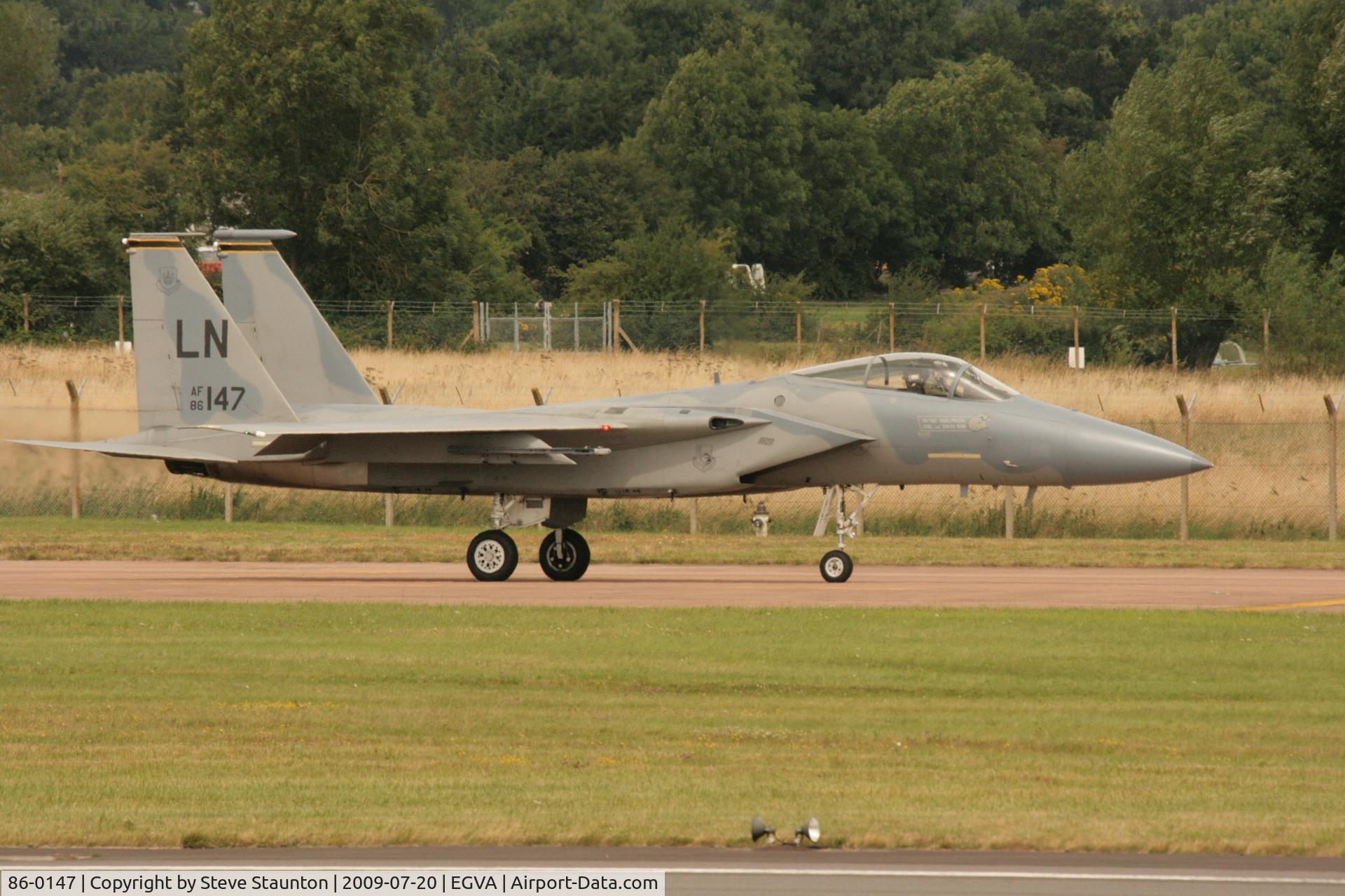 86-0147, 1986 McDonnell Douglas F-15C Eagle C/N 0993/C375, Taken at the Royal International Air Tattoo 2009
