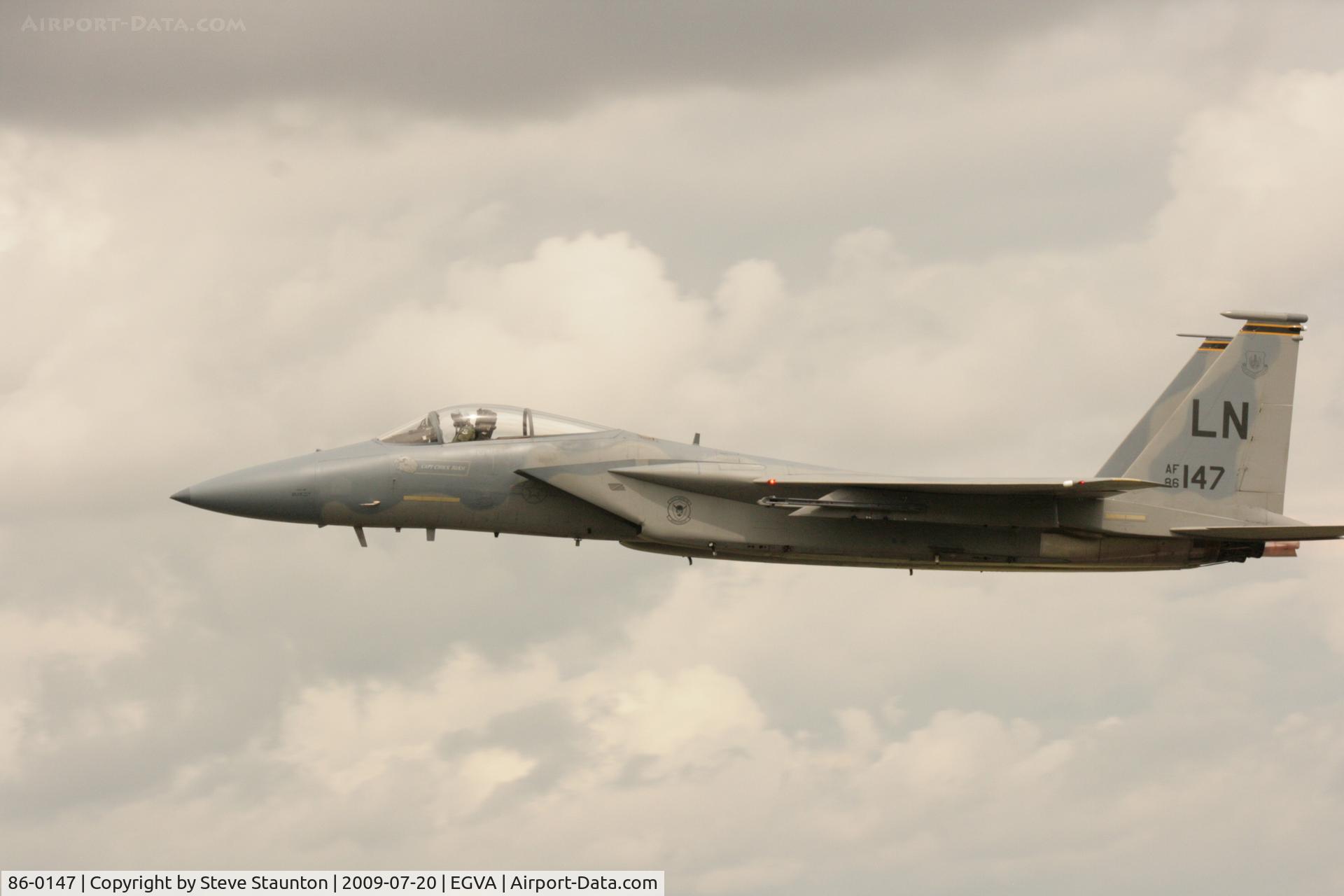 86-0147, 1986 McDonnell Douglas F-15C Eagle C/N 0993/C375, Taken at the Royal International Air Tattoo 2009