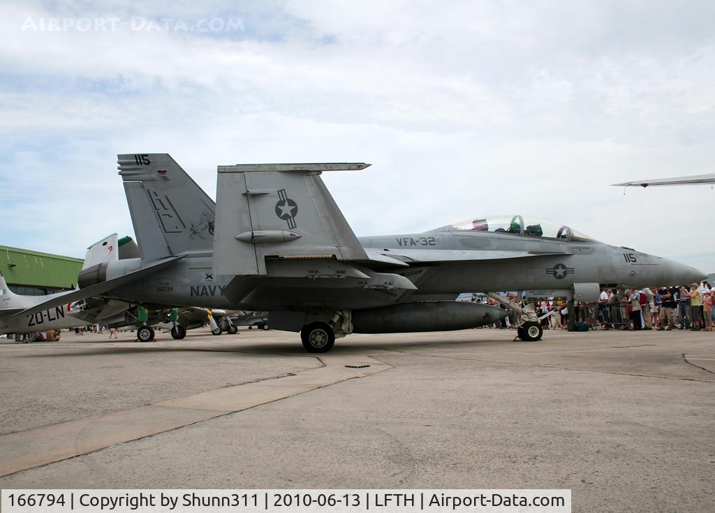 166794, Boeing F/A-18F Super Hornet C/N F167, Static display during LFTH Open Day 2010...