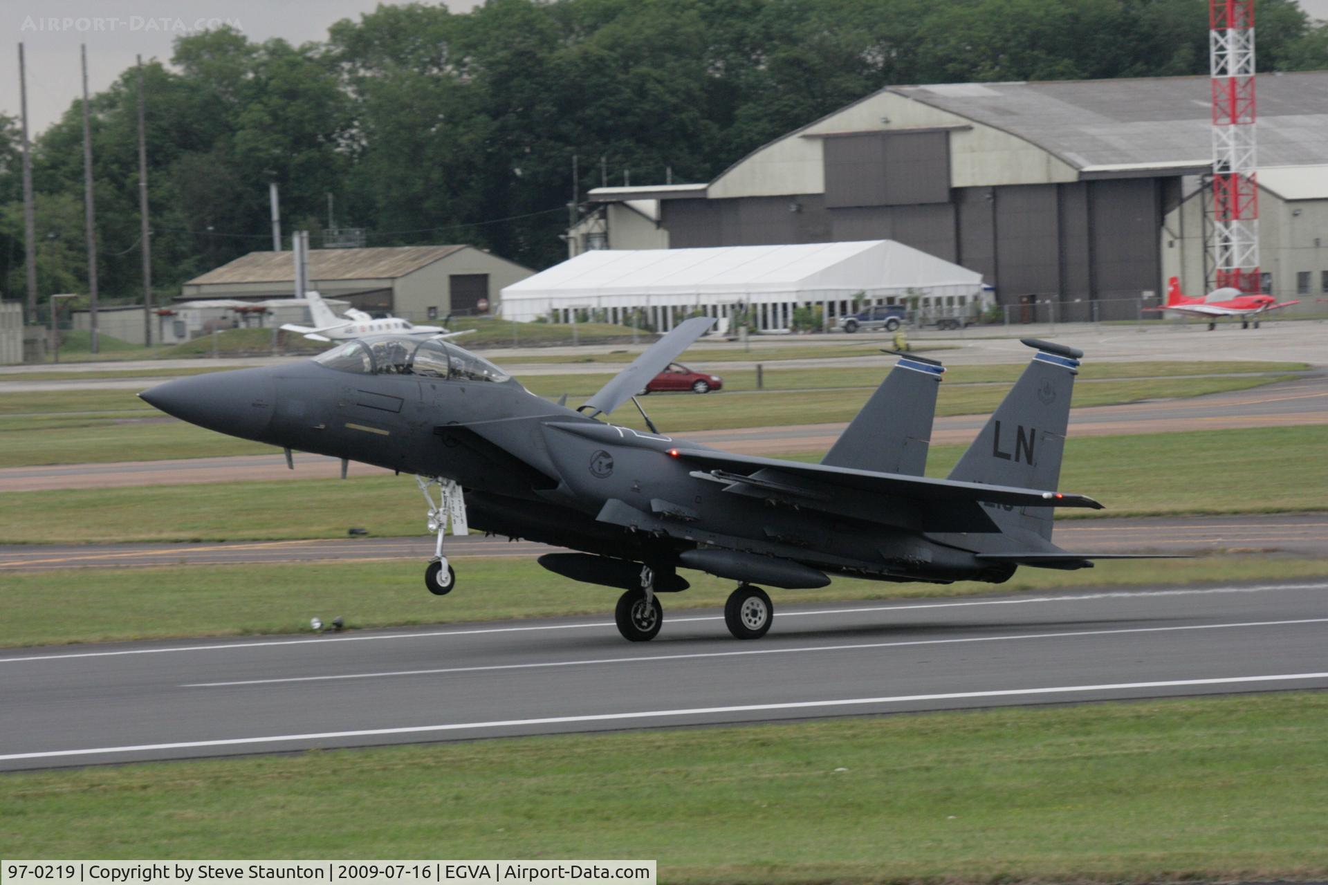 97-0219, McDonnell Douglas F-15E-61-MC Strike Eagle Strike Eagle C/N 1357/E218, Taken at the Royal International Air Tattoo 2009