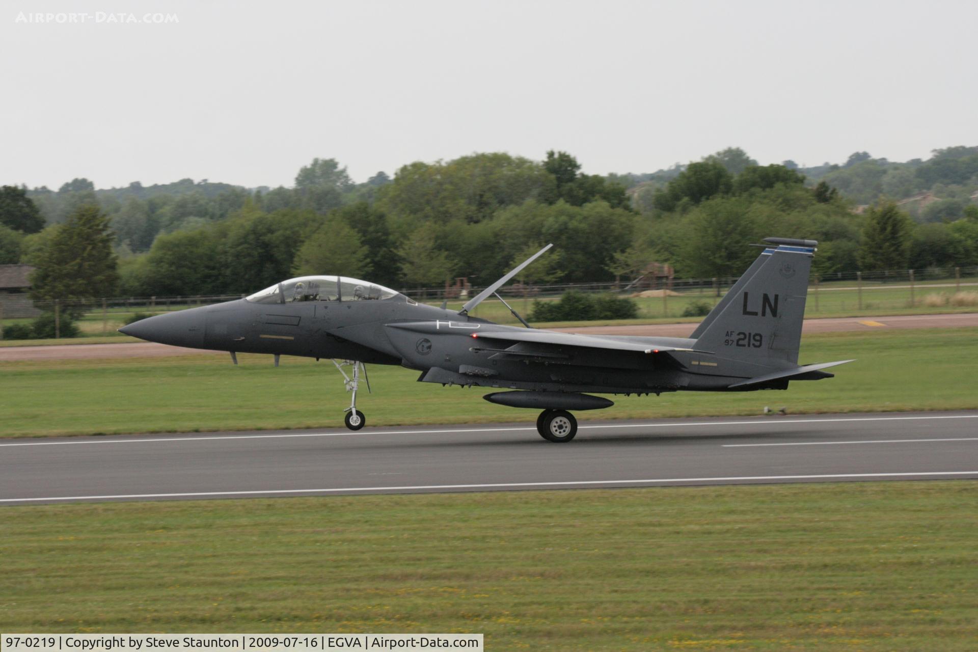 97-0219, McDonnell Douglas F-15E-61-MC Strike Eagle Strike Eagle C/N 1357/E218, Taken at the Royal International Air Tattoo 2009