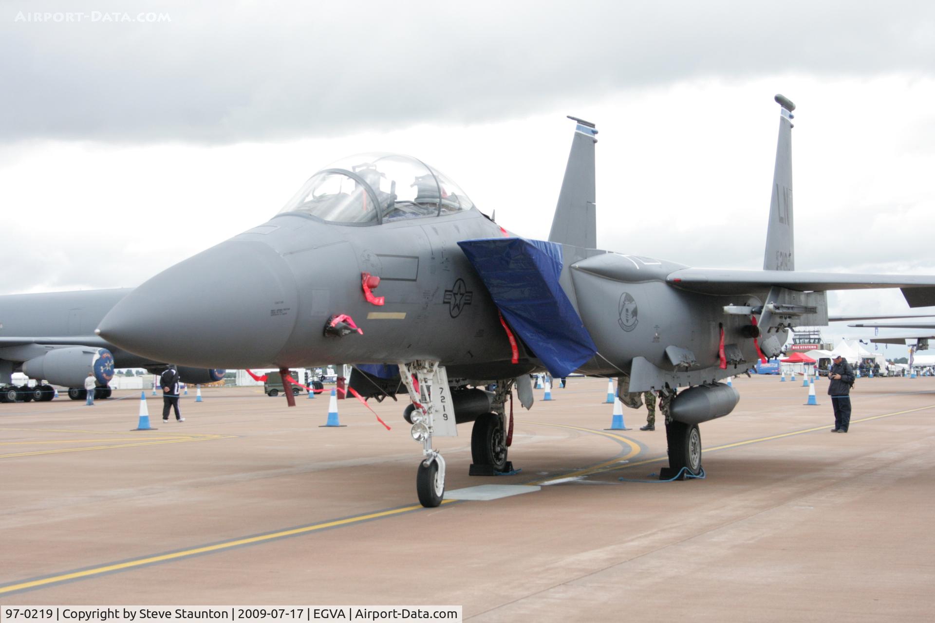 97-0219, McDonnell Douglas F-15E-61-MC Strike Eagle Strike Eagle C/N 1357/E218, Taken at the Royal International Air Tattoo 2009